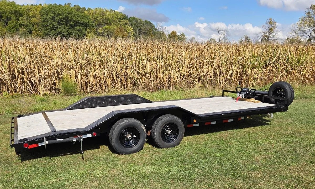 Dirt Junkies trailer loaded and ready in Britton, MI